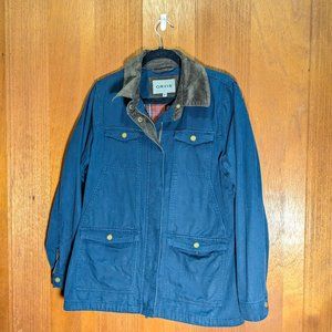 Women's Orvis 1856 Cotton Canvas, Zip Front Lined Barn Coat